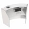 Linea Italia Curved Reception Desk with Counter, 72 inW x 32 inD x 46 inH, Gray/White ZUS290 - alternate 5